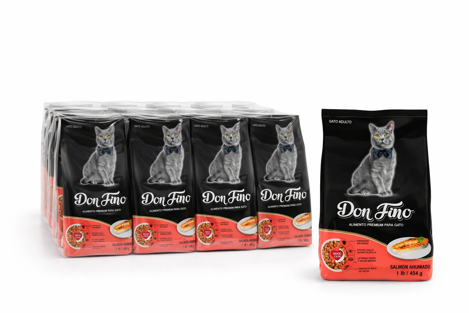 Alimento Para Gato Don Fino Fardo de 12 Unidades + 1